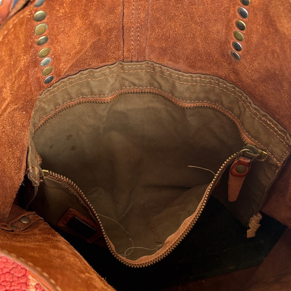 Campomaggi Brown Studded Tote Bag - Picture 5 of 13